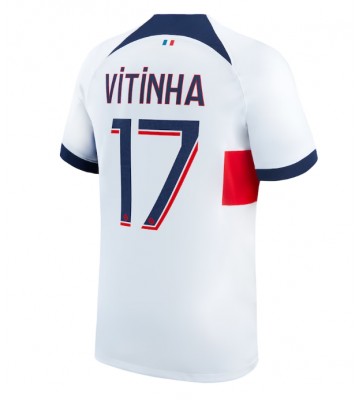 Paris Saint-Germain Vitinha #17 Udebanetrøje 2023-24 Kort ærmer